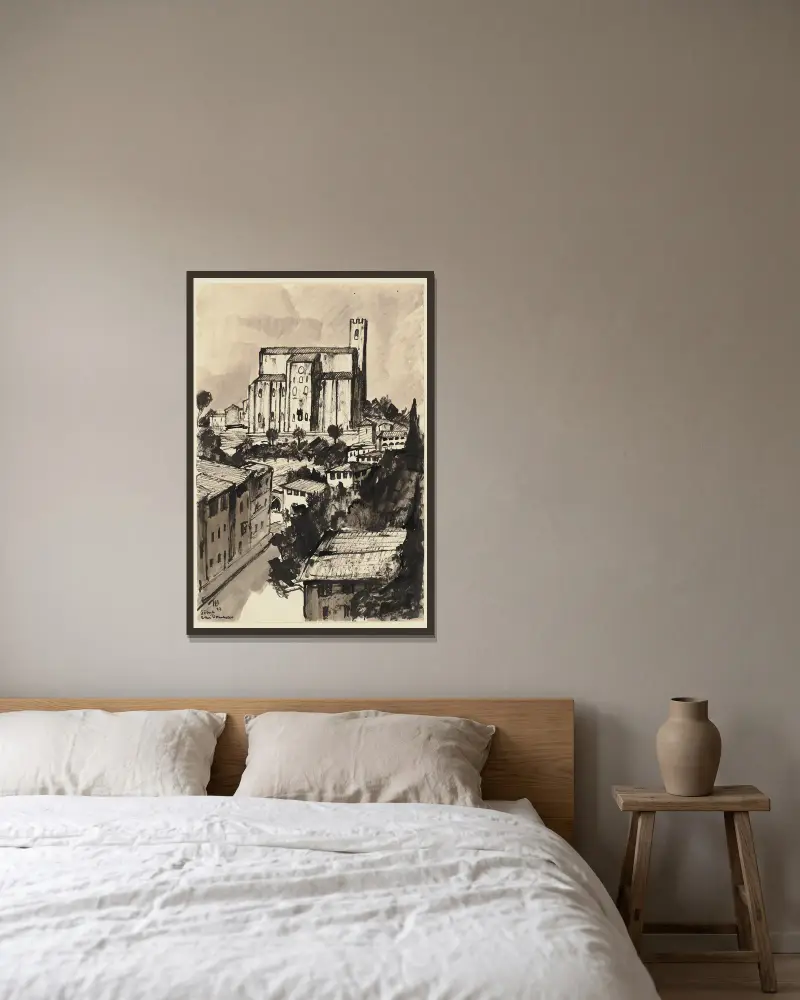 San Domenico, Siena, Hermann Lismann v rámu na stěně