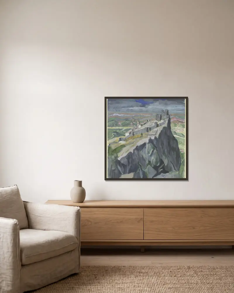 San Marino von Hermann Lismann gerahmt an einer Wand