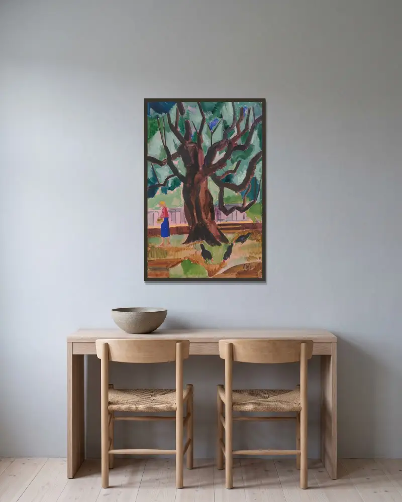 Untitled (Amobar) av Hermann Lismann inramad på en vägg