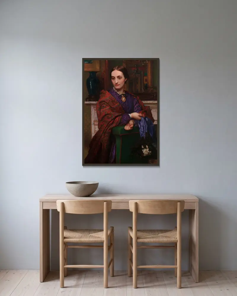 Fanny Waugh Hunt, William Holman Hunt w ramie na ścianie