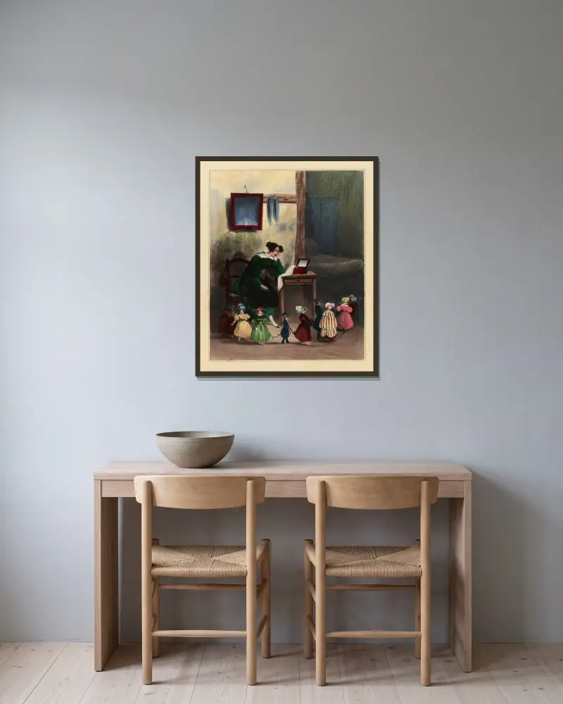 Då blir jag rik av Honoré Daumier inramad på en vägg
