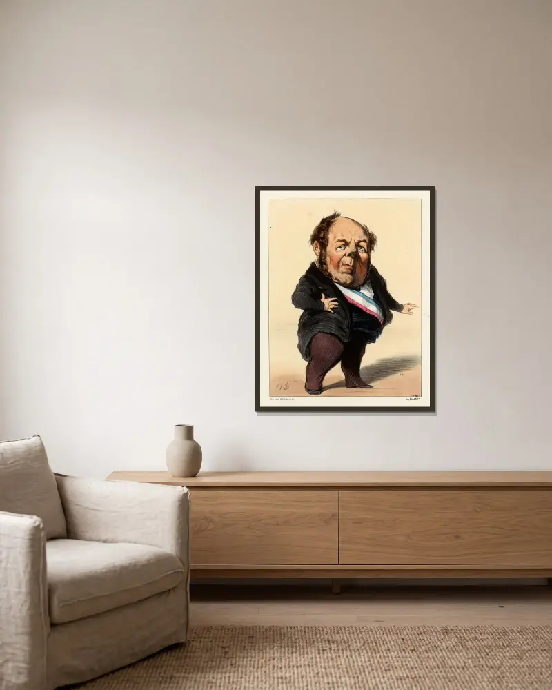 Boulay (de la Meurthe.) von Honoré Daumier gerahmt an einer Wand