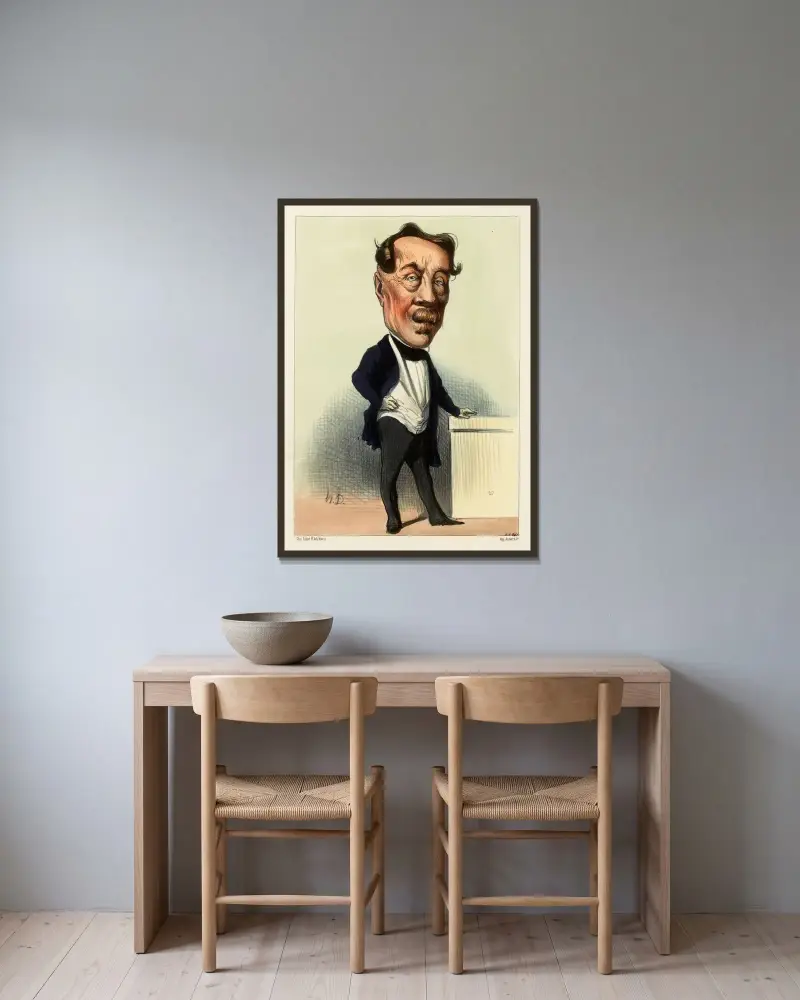 Changarnier, Honoré Daumier w ramie na ścianie