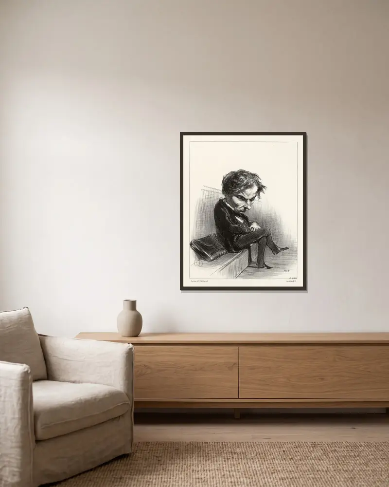 Dufaure, Honoré Daumier w ramie na ścianie