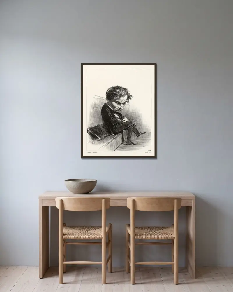 Dufaure, Honoré Daumier w ramie na ścianie
