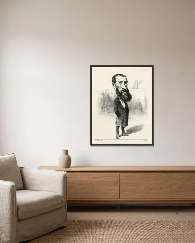 Greppo, Honoré Daumier w ramie na ścianie