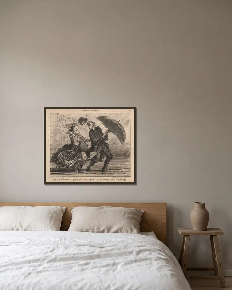 It’s nothing Eleanor… av Honoré Daumier inramad på en vägg