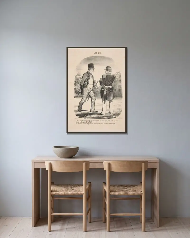 M. Cabassol. von Honoré Daumier gerahmt an einer Wand