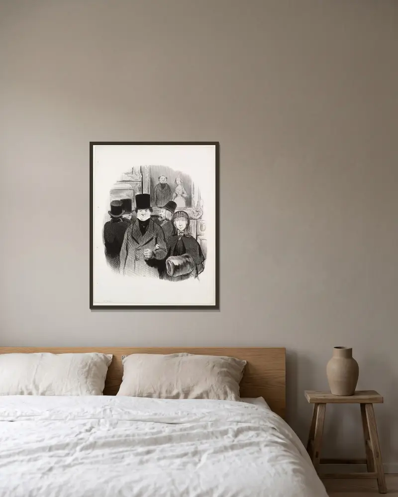 När ens porträtt ställs ut på salongen av Honoré Daumier inramad på en vägg