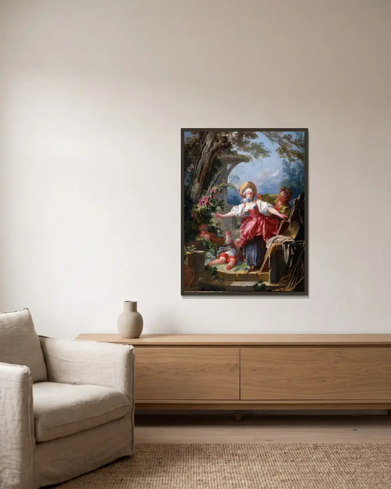 Ciuciubabka, Jean-Honoré Fragonard w ramie na ścianie