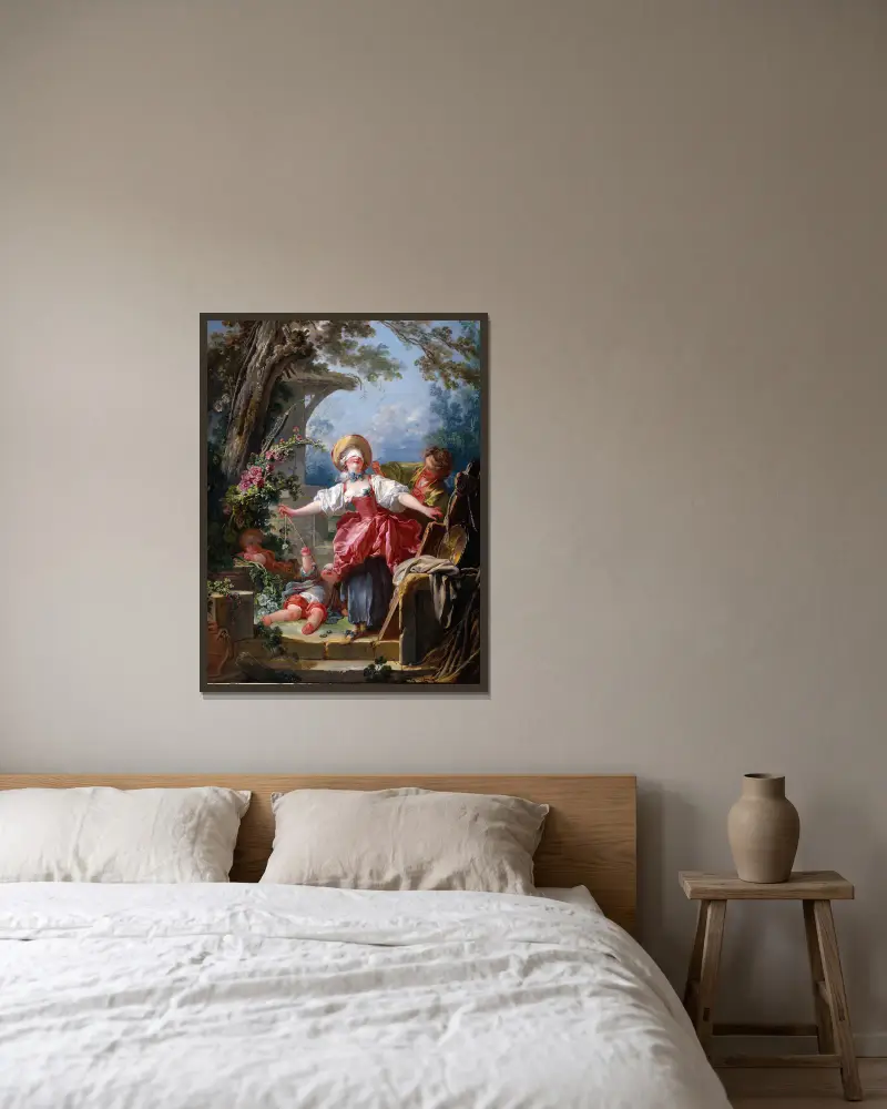 Ciuciubabka, Jean-Honoré Fragonard w ramie na ścianie