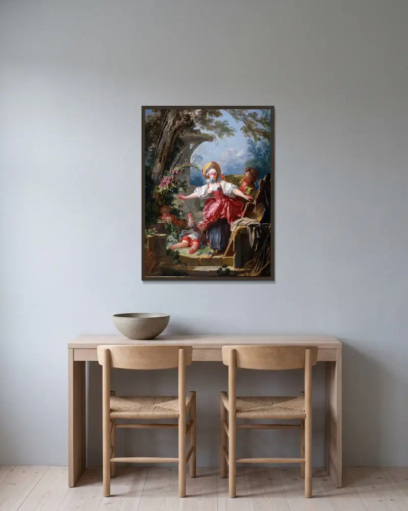 Ciuciubabka, Jean-Honoré Fragonard w ramie na ścianie
