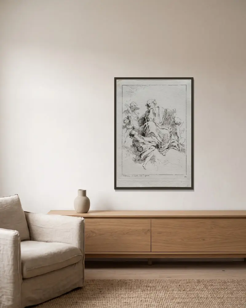 Święty Łukasz, Jean-Honoré Fragonard w ramie na ścianie