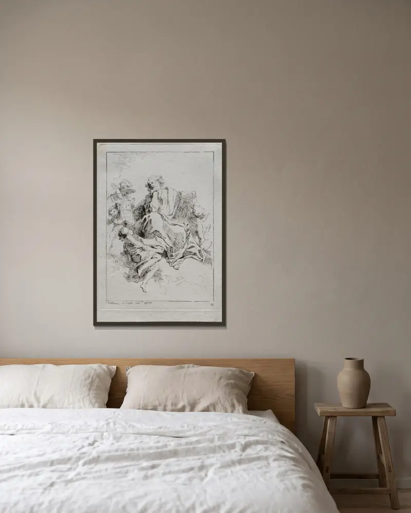 Święty Łukasz, Jean-Honoré Fragonard w ramie na ścianie