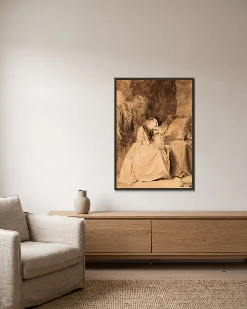 Marzyciel, Jean-Honoré Fragonard w ramie na ścianie