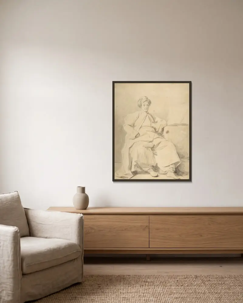 Sultán, Jean-Honoré Fragonard v rámu na stěně