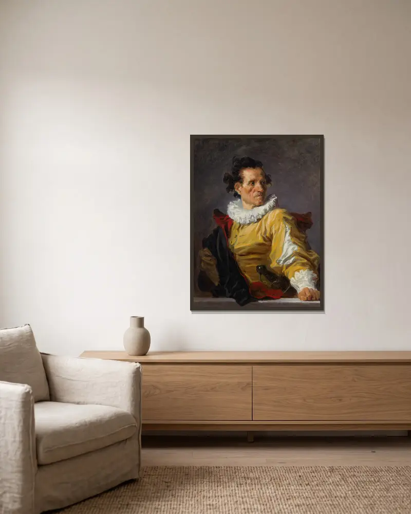 Válečník, Jean-Honoré Fragonard v rámu na stěně