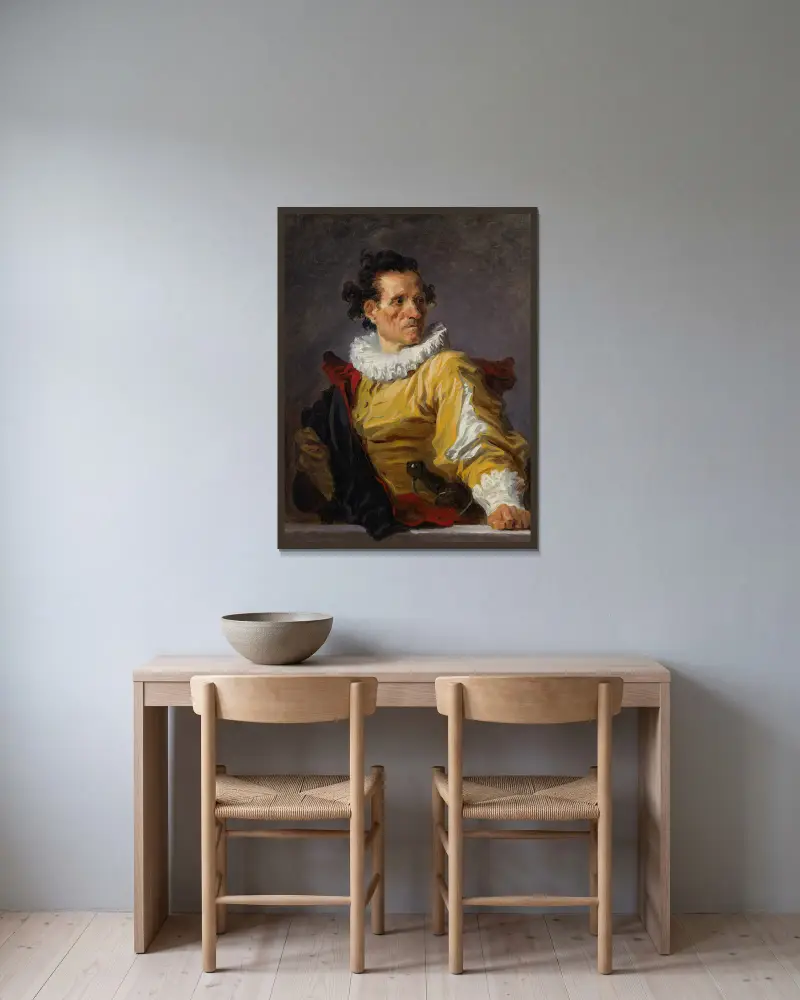 Válečník, Jean-Honoré Fragonard v rámu na stěně