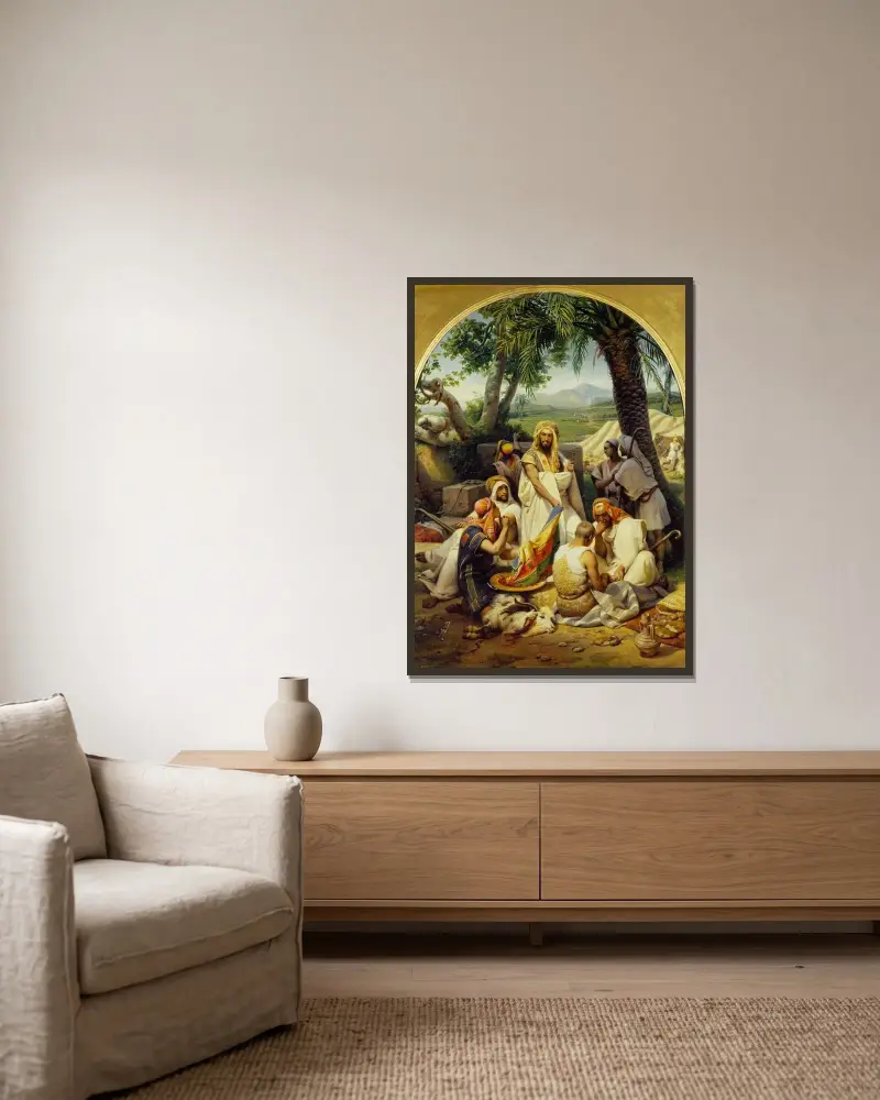 Josefs Rock von Horace Vernet gerahmt an einer Wand