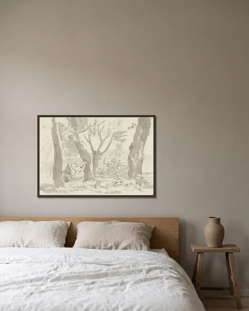 Mount Palatine von George Howland Beaumont gerahmt an einer Wand