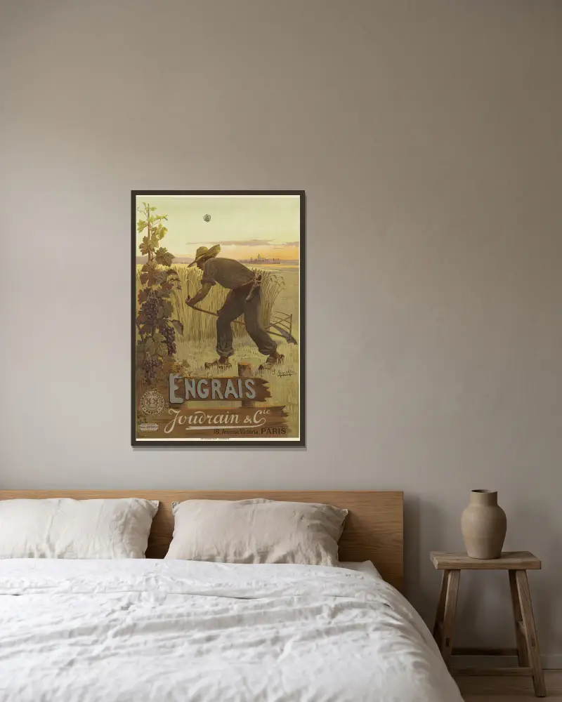 Engrais Joudrain & Cie av Frederic Hugo d’Alési inramad på en vägg