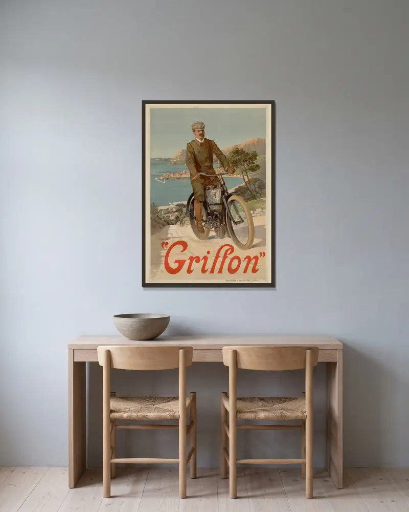 Griffon, Frederic Hugo d’Alési v rámu na stěně
