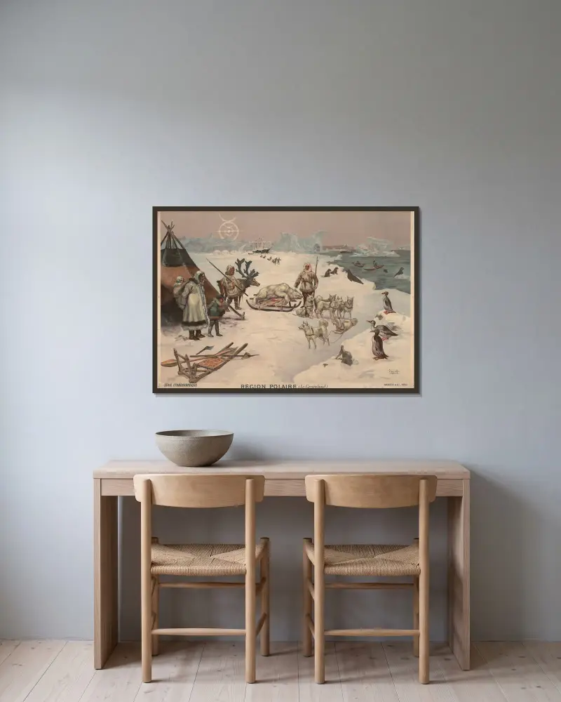Region polarny (Grenlandia), Frederic Hugo d’Alési w ramie na ścianie