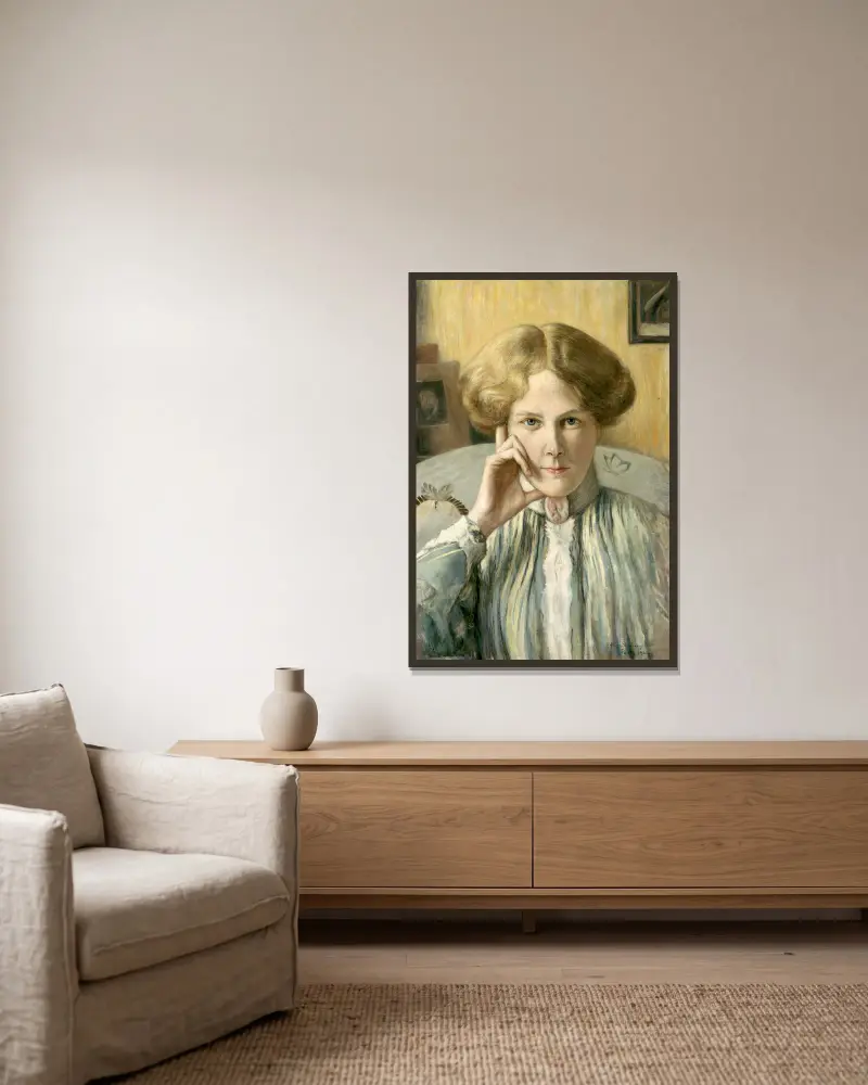 Marie Von Heiroth von Hugo Simberg gerahmt an einer Wand