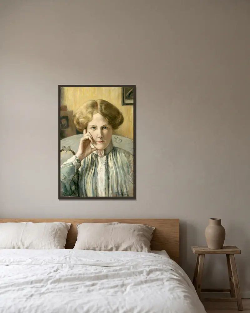 Marie Von Heiroth von Hugo Simberg gerahmt an einer Wand