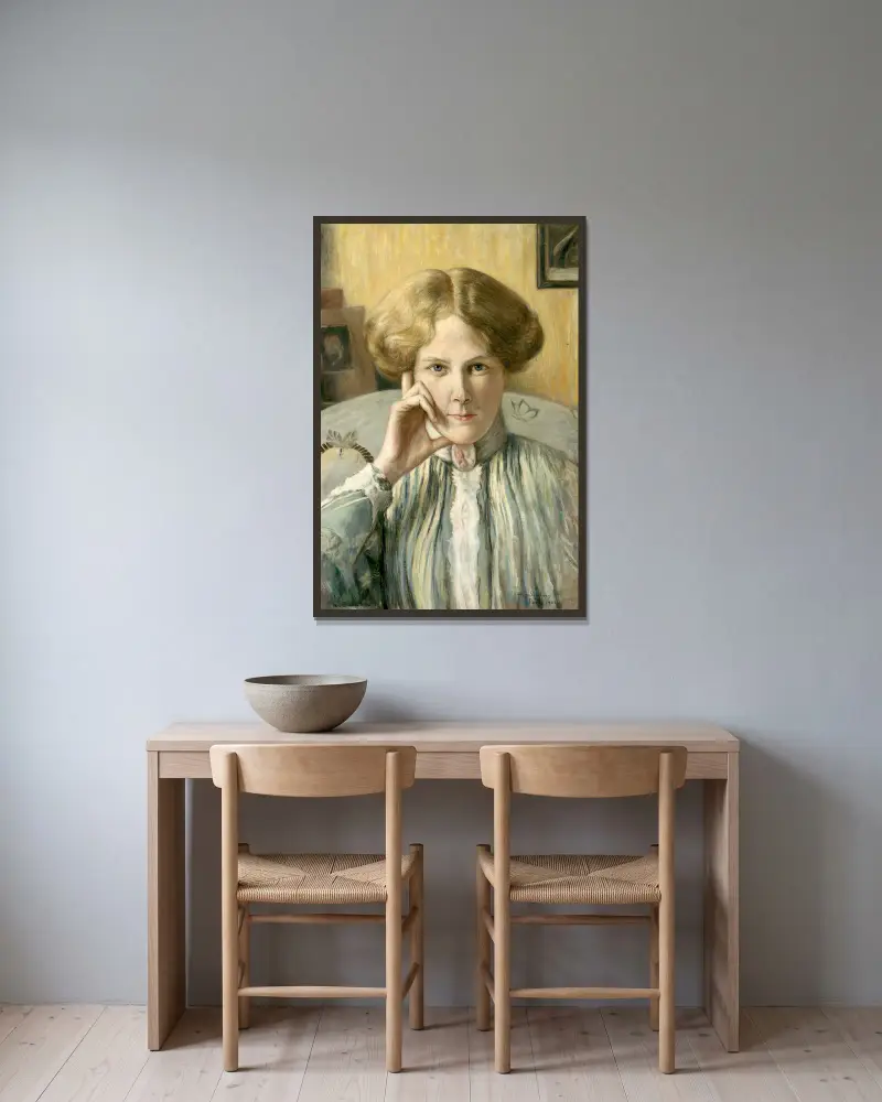 Marie Von Heiroth von Hugo Simberg gerahmt an einer Wand