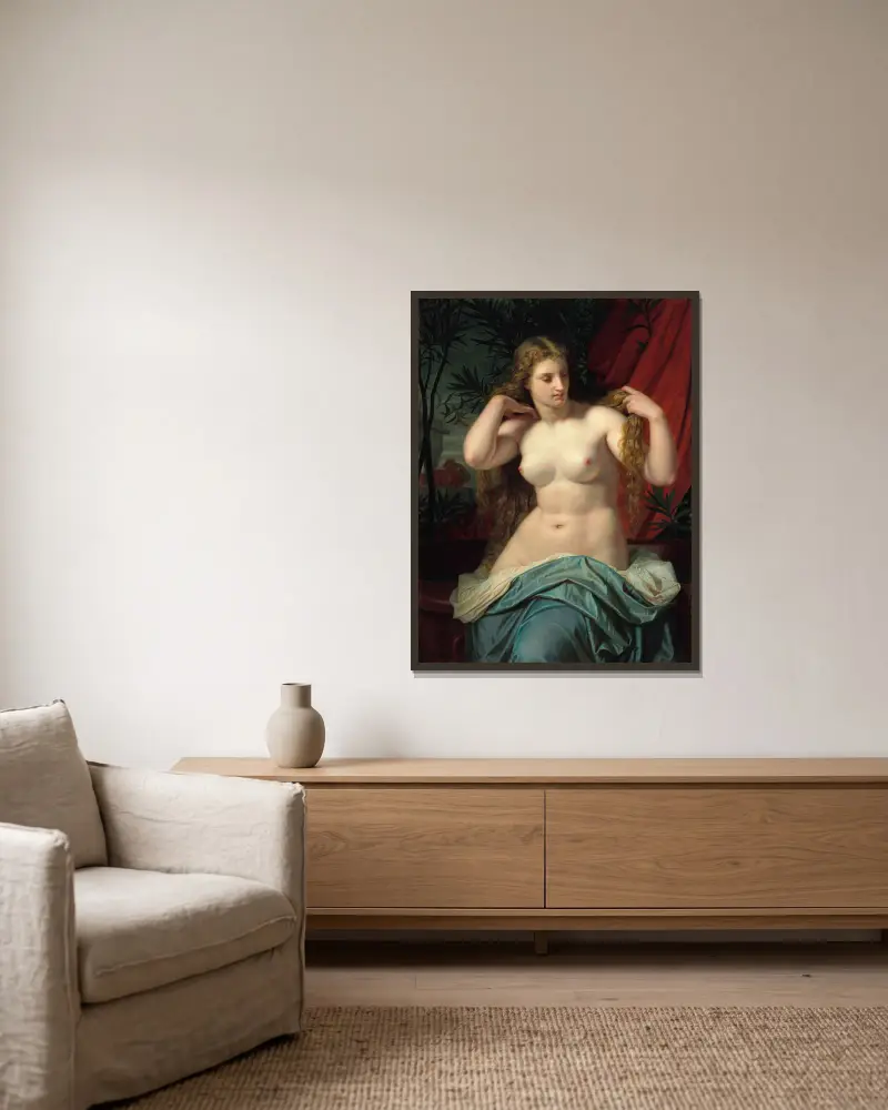 Betsabé, Hugues Merle v rámu na stěně