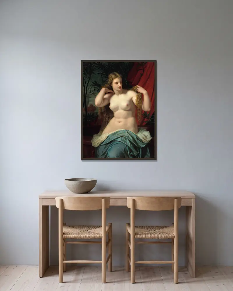Betsabé, Hugues Merle v rámu na stěně