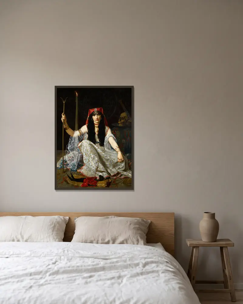 Czarodziejka, Hugues Merle w ramie na ścianie