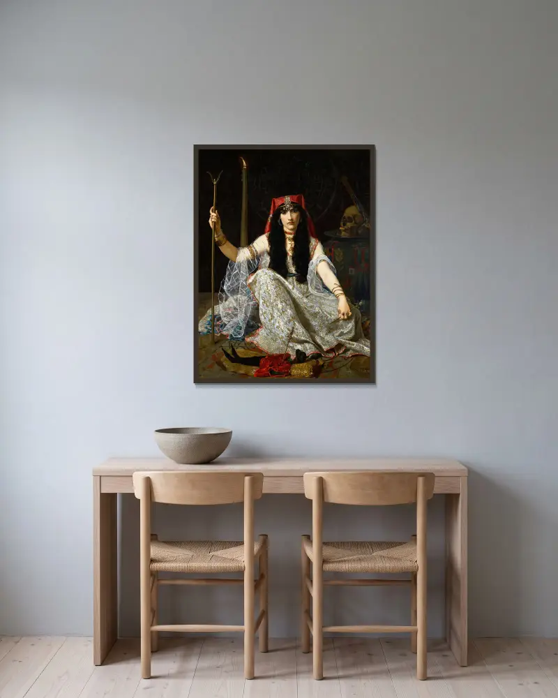Czarodziejka, Hugues Merle w ramie na ścianie