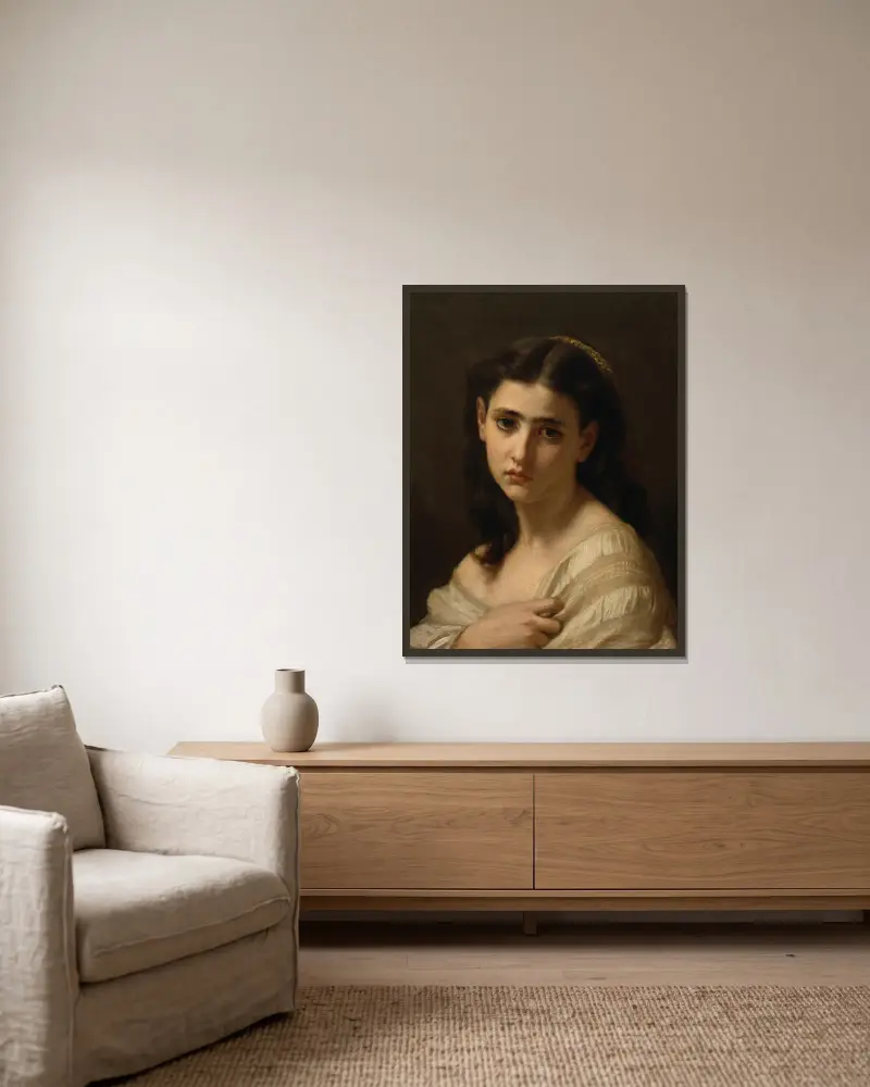Myšlenky daleko, Hugues Merle v rámu na stěně