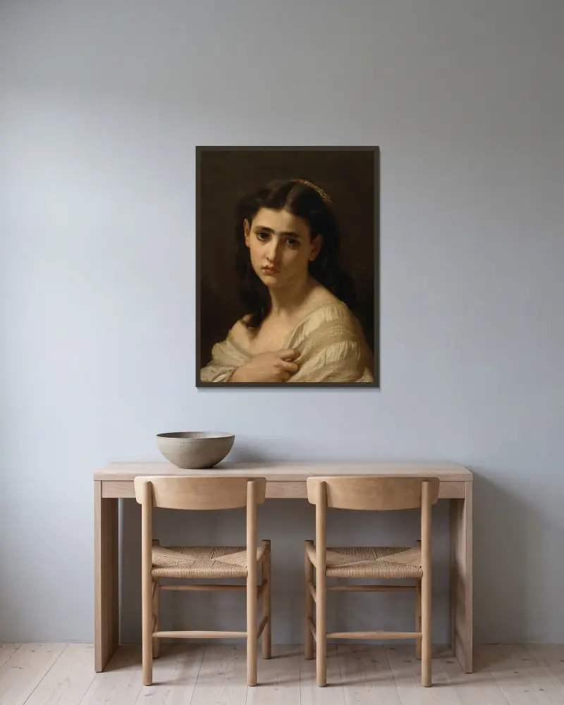 Myšlenky daleko, Hugues Merle v rámu na stěně