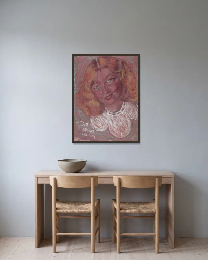 Porträt der Eugenia Bundykowa, 1934 – Nr. 1 von Stanisław Ignacy Witkiewicz gerahmt an einer Wand