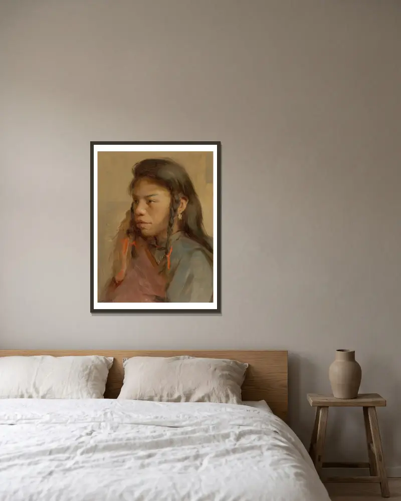 Tapatie von Eanger Irving Couse gerahmt an einer Wand
