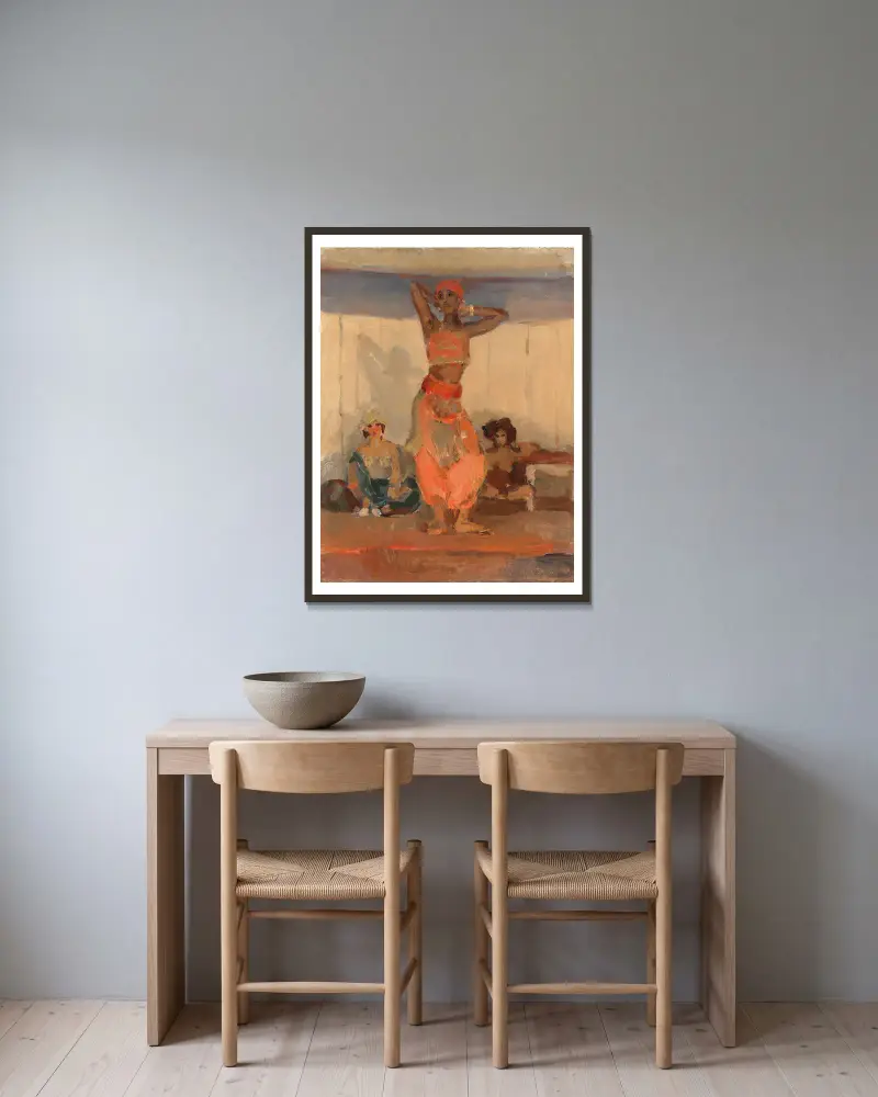Tanečnice, Isaac Israëls v rámu na stěně