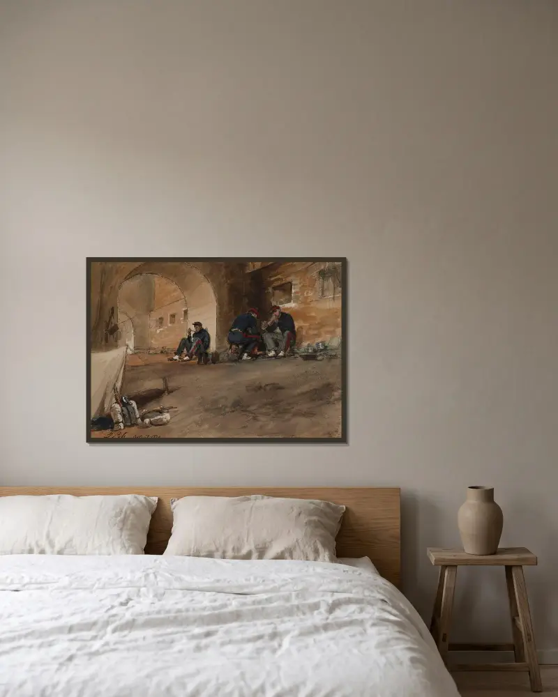 Auteuil 1870. av Isidore Pils inramad på en vägg