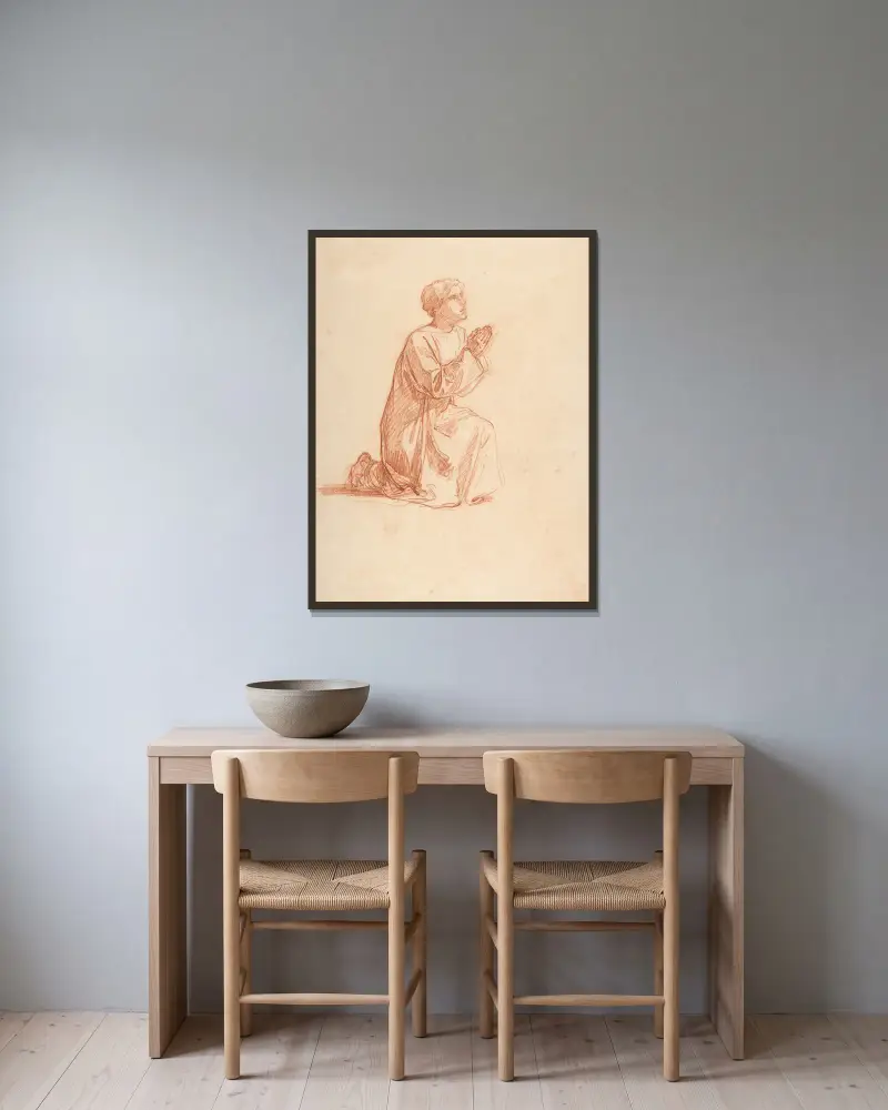 Kleriker von Isidore Pils gerahmt an einer Wand
