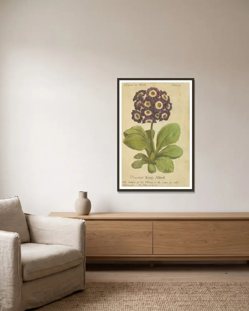 Prestons King Alfred von J. Duke gerahmt an einer Wand