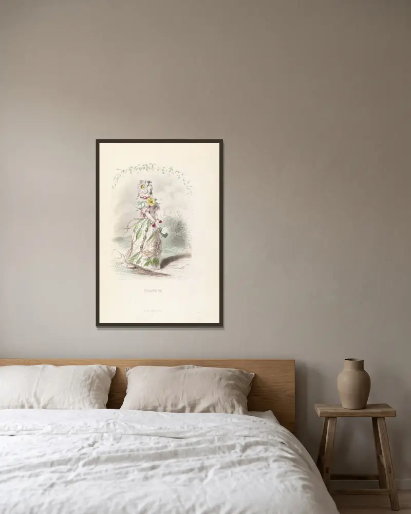 Églantine von J. J. Grandville gerahmt an einer Wand