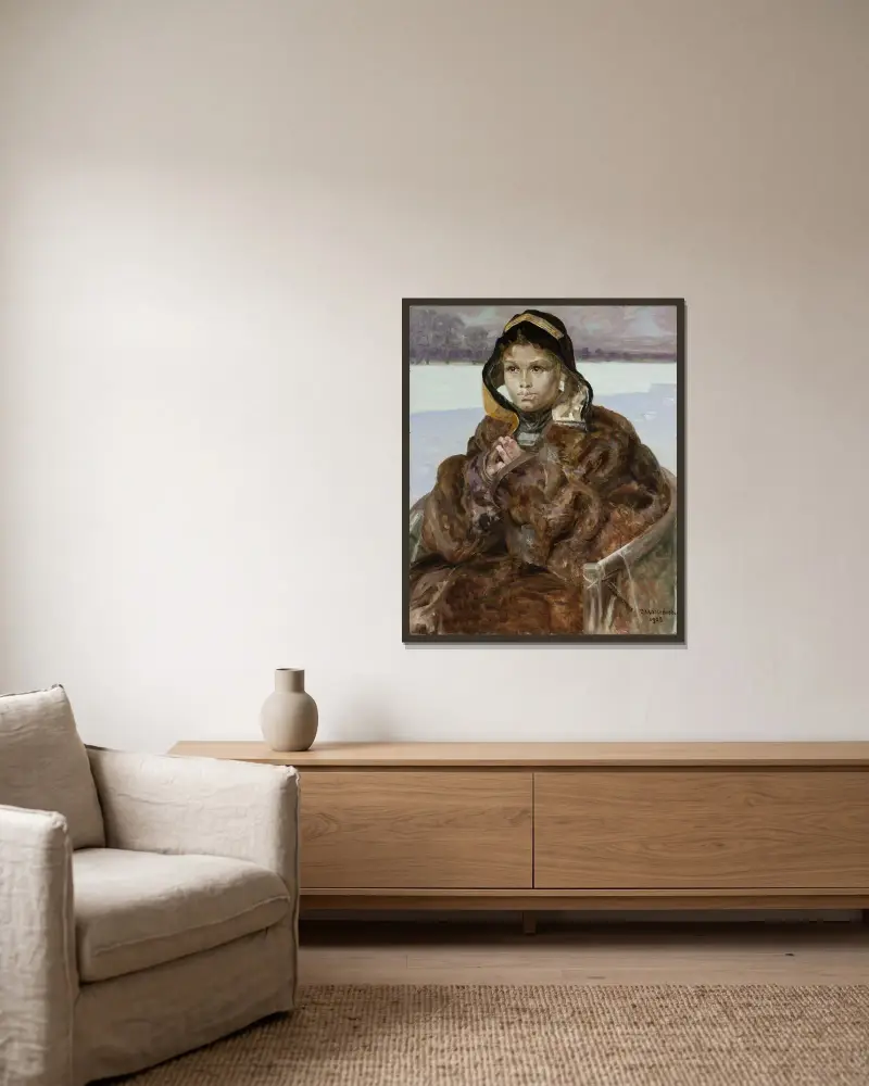 Ellenai von Jacek Malczewski gerahmt an einer Wand