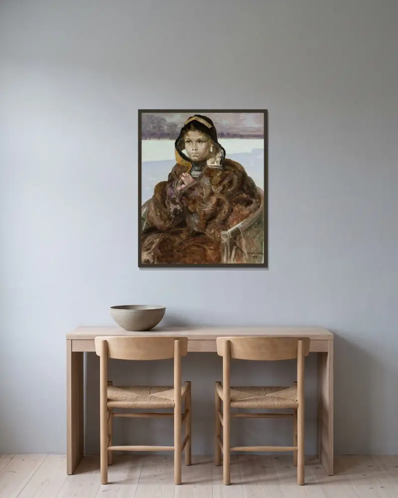 Ellenai von Jacek Malczewski gerahmt an einer Wand