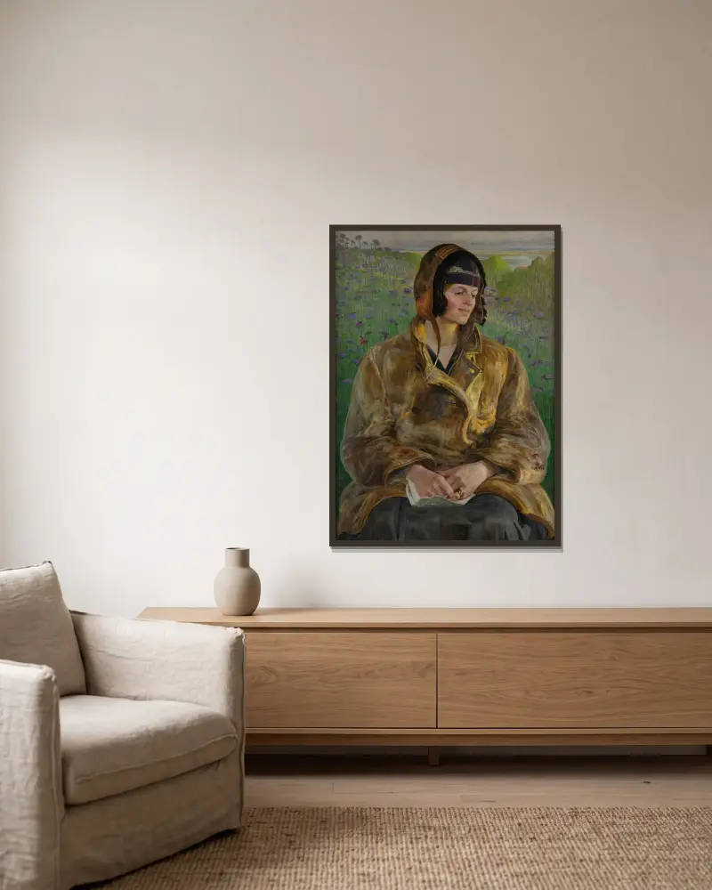 Ellenai von Jacek Malczewski gerahmt an einer Wand