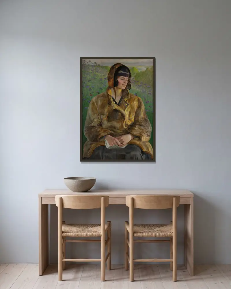 Ellenai von Jacek Malczewski gerahmt an einer Wand