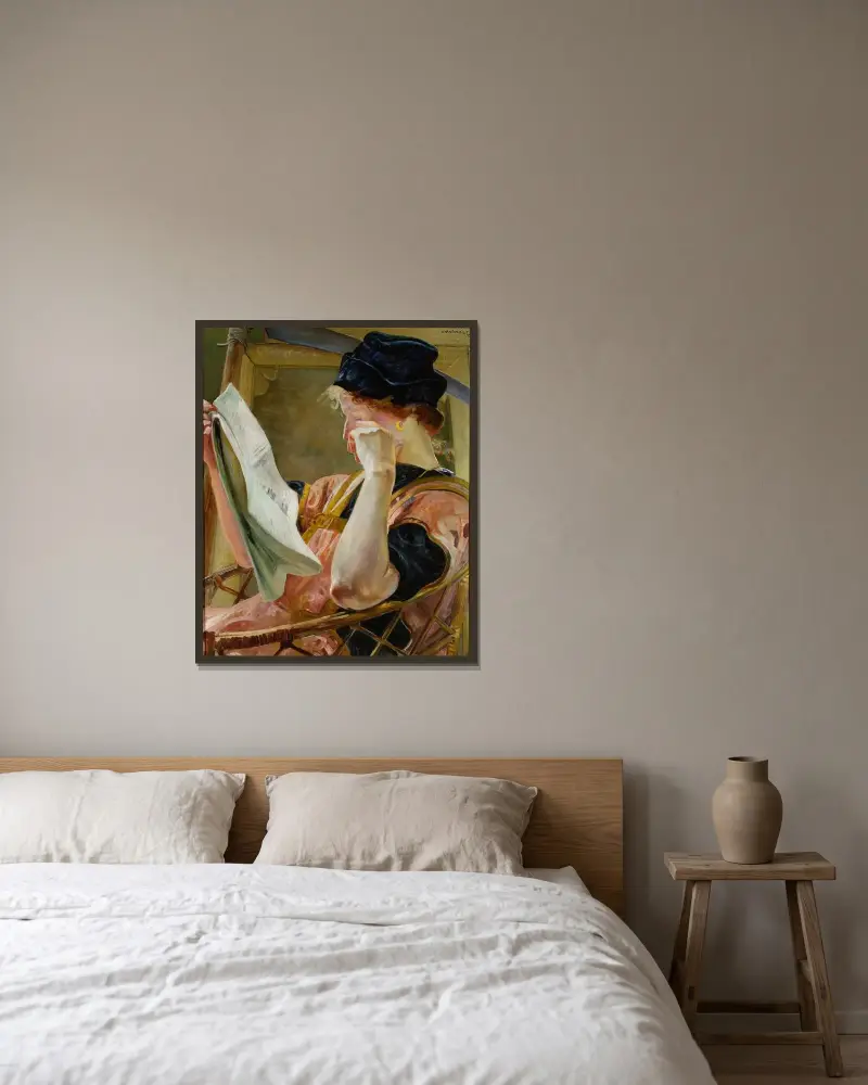 Female model von Jacek Malczewski gerahmt an einer Wand