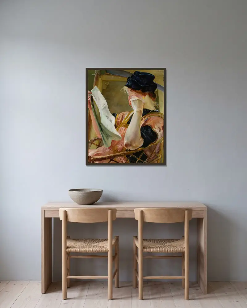 Female model von Jacek Malczewski gerahmt an einer Wand
