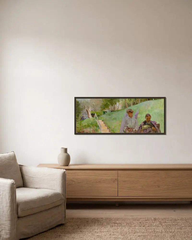 In springtime (In autumn) von Jacek Malczewski gerahmt an einer Wand